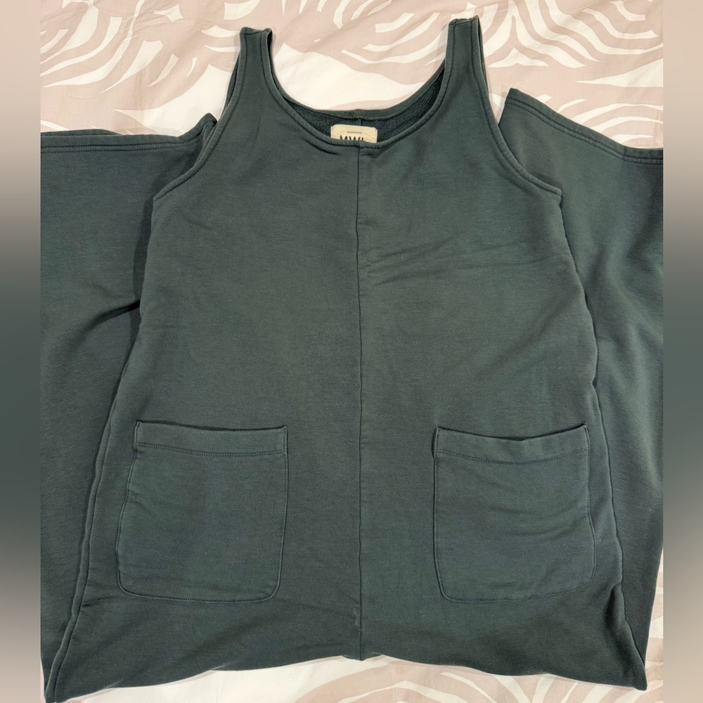 Madewell MWL Green Fleece Jumpsuit